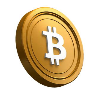 Bitcoin (BTC)-mønt tippet i hero-sektionens design