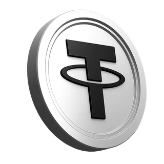 Tether USDT-mønt illustreret i platformens informationssektion
